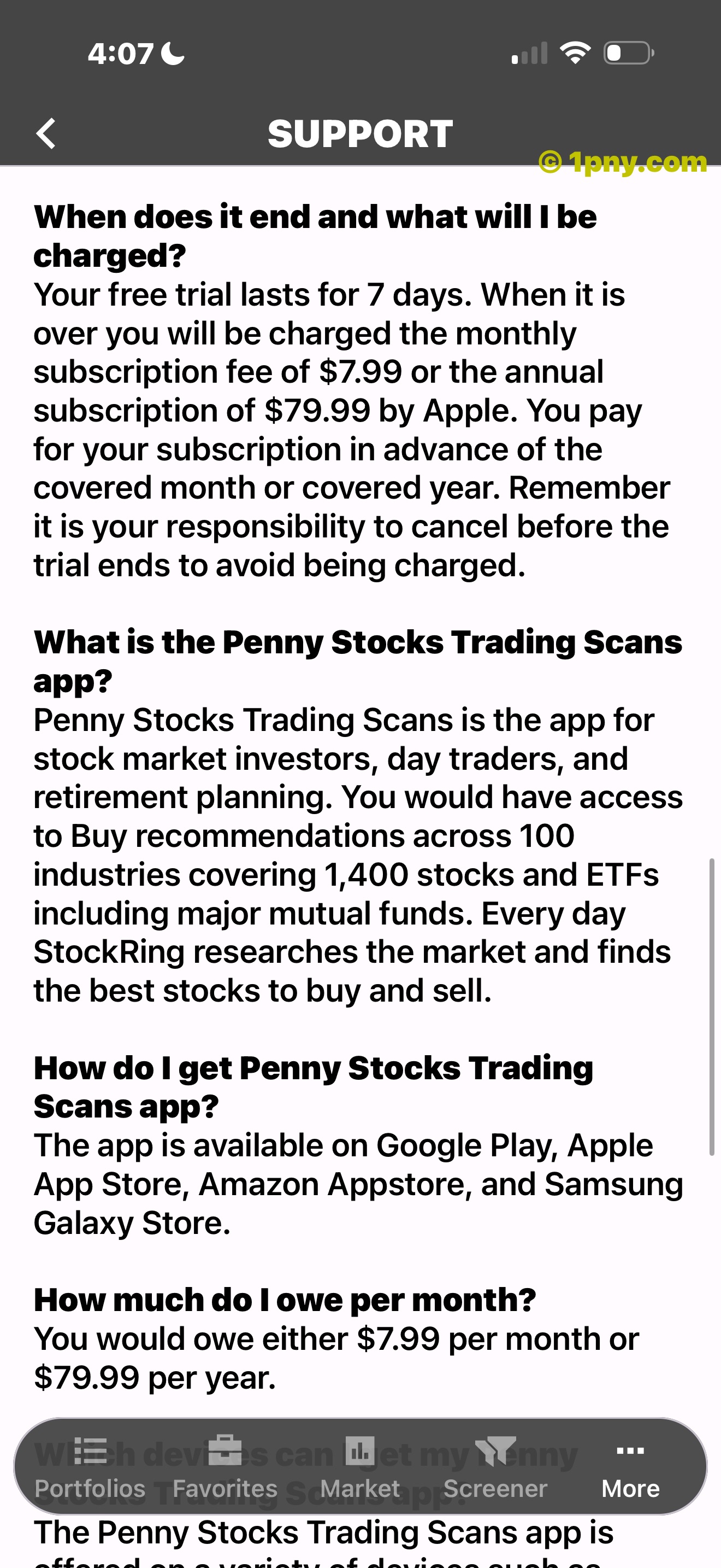 Penny Gems Support guide with availability and pricing information